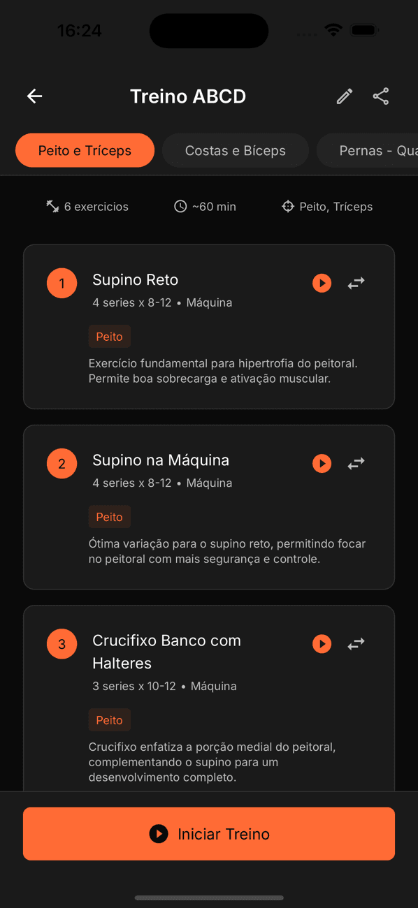 Exercícios detalhados